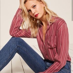 Reformation button up shirt
